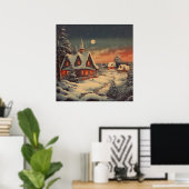 Winter Art Scene Poster (Heimbüro)