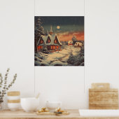Winter Art Scene Poster (Küche)