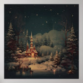 Winter Art Scene Poster (Vorne)