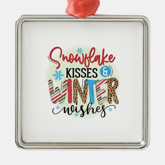 Winter Art Winter wünscht Ornament Aus Metall (Vorne)