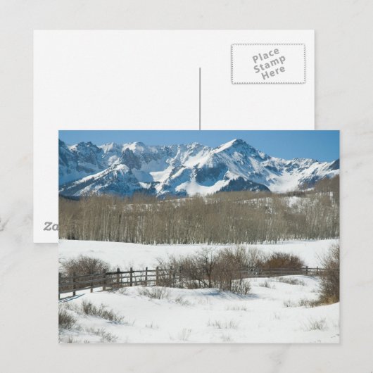 Winter auf Dallas Divide Postkarte (Vorne/Hinten)