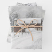Winter auf dem Bauernhof Geschenkpapier Set (Beispiel)