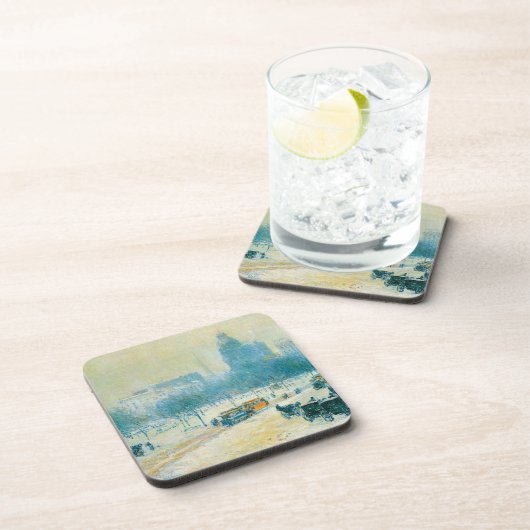 Winter auf dem Gewerkschaft Square von Frederick C Getränkeuntersetzer (Rechte Seite)