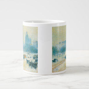 Winter auf dem Gewerkschaft Square von Frederick C Jumbo-Tasse
