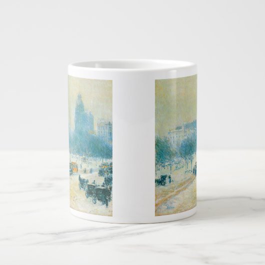 Winter auf dem Gewerkschaft Square von Frederick C Jumbo-Tasse (Vorderseite)