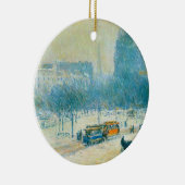 Winter auf dem Gewerkschaft Square von Frederick C Keramikornament (Rechts)