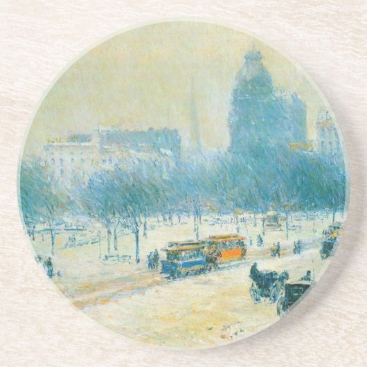 Winter auf dem Gewerkschaft Square von Frederick C Untersetzer (Vorne)