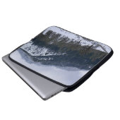 Winter auf dem Land.... Laptopschutzhülle (Vorne Knopf)