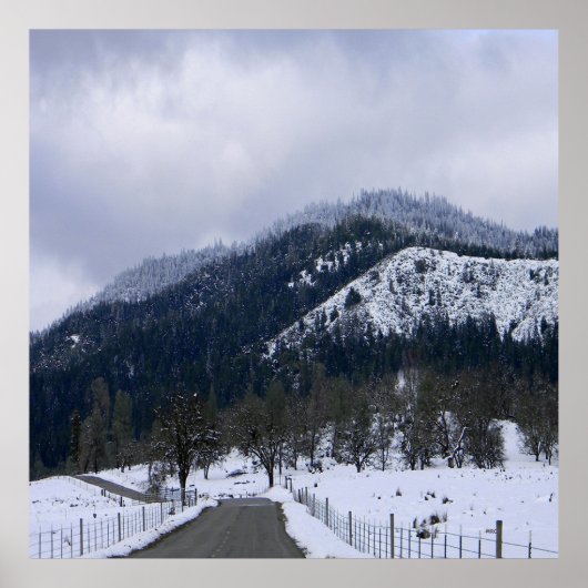 Winter auf dem Land.... Poster (Vorne)