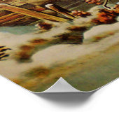 Winter auf dem Lande, Eis Poster (Ecke)