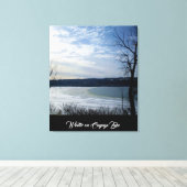 WINTER AUF DEM SEE VON CAYUGA LEINWANDDRUCK (Insitu (Holzboden))