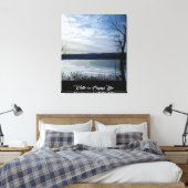 WINTER AUF DEM SEE VON CAYUGA LEINWANDDRUCK (Insitu (Schlafzimmer))