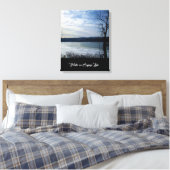 WINTER AUF DEM SEE VON CAYUGA LEINWANDDRUCK (Insitu (Schlafzimmer))
