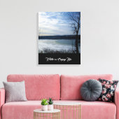 WINTER AUF DEM SEE VON CAYUGA LEINWANDDRUCK (Insitu (Wohnzimmer))