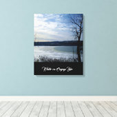 WINTER AUF DEM SEE VON CAYUGA LEINWANDDRUCK (Insitu (Holzboden))