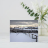 Winter auf den Moors des North Yorkshire Postkarte (Stehend Vorderseite)