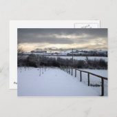 Winter auf den Moors des North Yorkshire Postkarte (Vorne/Hinten)