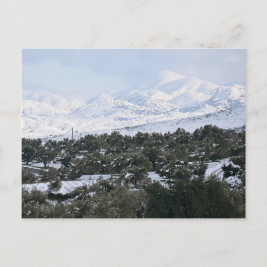 Winter auf Kreta Postkarte (Vorderseite)