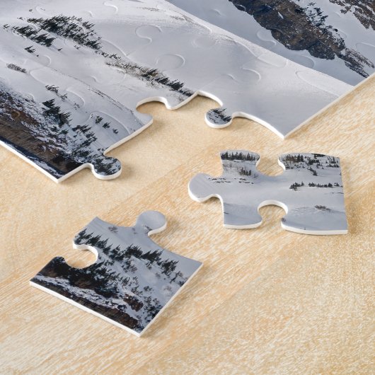 Winter auf Mt Timpanogos - Sundance - Utah Puzzle (Seite)