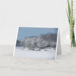 Winter auf Pine See #3 Karte