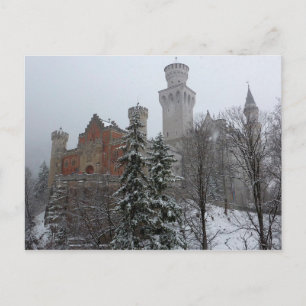 Winter auf Schloss Neuschwanstein Postkarte