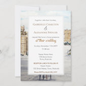 Winter auf Schloss Windsor Hochzeit Einladung (Vorderseite)