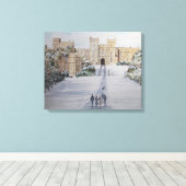 Winter auf Schloss Windsor Leinwanddruck (Insitu (Holzboden))