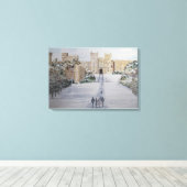 Winter auf Schloss Windsor Leinwanddruck (Insitu (Holzboden))