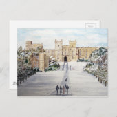 Winter auf Schloss Windsor Postkarte (Vorne/Hinten)