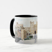 Winter auf Schloss Windsor Tasse (Vorderseite Links)