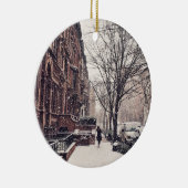 Winter auf Upper West Side Keramikornament (Rechts)