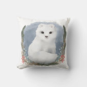 Winter Baby Animal Throw Kissen (Vorderseite)