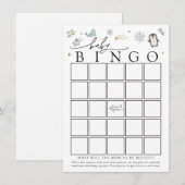 Winter Baby Animals Baby Shower Bingo Game Card Einladung (Vorne/Hinten)
