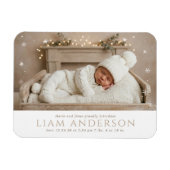 Winter-Baby-Ankündigung Magnet (Horizontal)