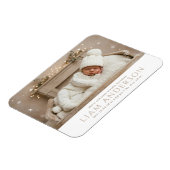 Winter-Baby-Ankündigung Magnet (Linke Seite)