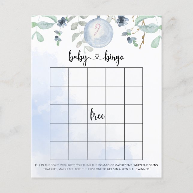 Winter Baby Bingo Spiel (Vorderseite)