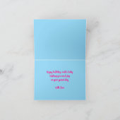 Winter Baby Birthday Card Karte (Innenseite)