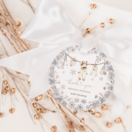 Winter Baby Clothes Babydusche Danke Geschenkanhänger