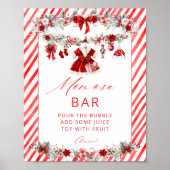 Winter Baby Clothes Girl Babydusche Momosa Bar Poster (Vorne)