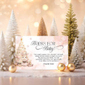 Winter Baby Deer Babydusche Bücher für Baby Begleitkarte