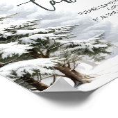 Winter Baby Duft Tafelschild Poster (Ecke)