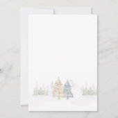 Winter Baby Duschbär und Schneeneutrale laden ein Save The Date (Rückseite)