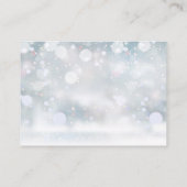 Winter Baby Duschbücher für Babybuchanfrage Begleitkarte (Rückseite)