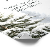 Winter Baby Duschbücher für Babysignatur Poster (Ecke)