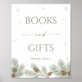 Winter Baby Duschbücher und Geschenke Poster (Vorne)