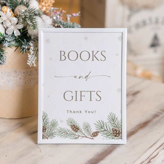 Winter Baby Duschbücher und Geschenke Poster