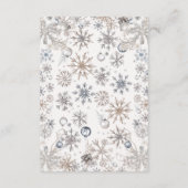 Winter Baby Duschdusche Windeln Raffle Begleitkarte (Rückseite)