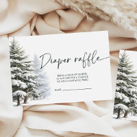 Winter Baby Duschdusche Windeln Raffle