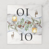 Winter Baby Dusche. Baby es ist kalt draußen Platzkarte (Außenseite Aufgefaltet)