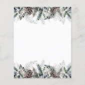 Winter Baby Dusche Baby Name Race Game (Rückseite)